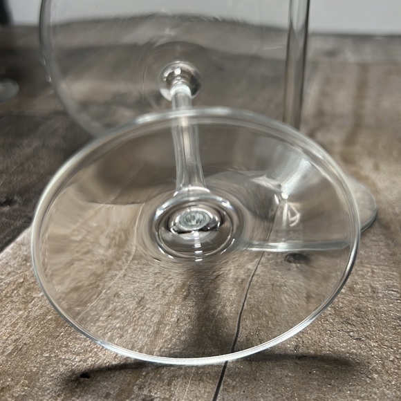 Vintage Clear Crystal Margarita Stemware Glasses Set of Three - Picture 6 of 6